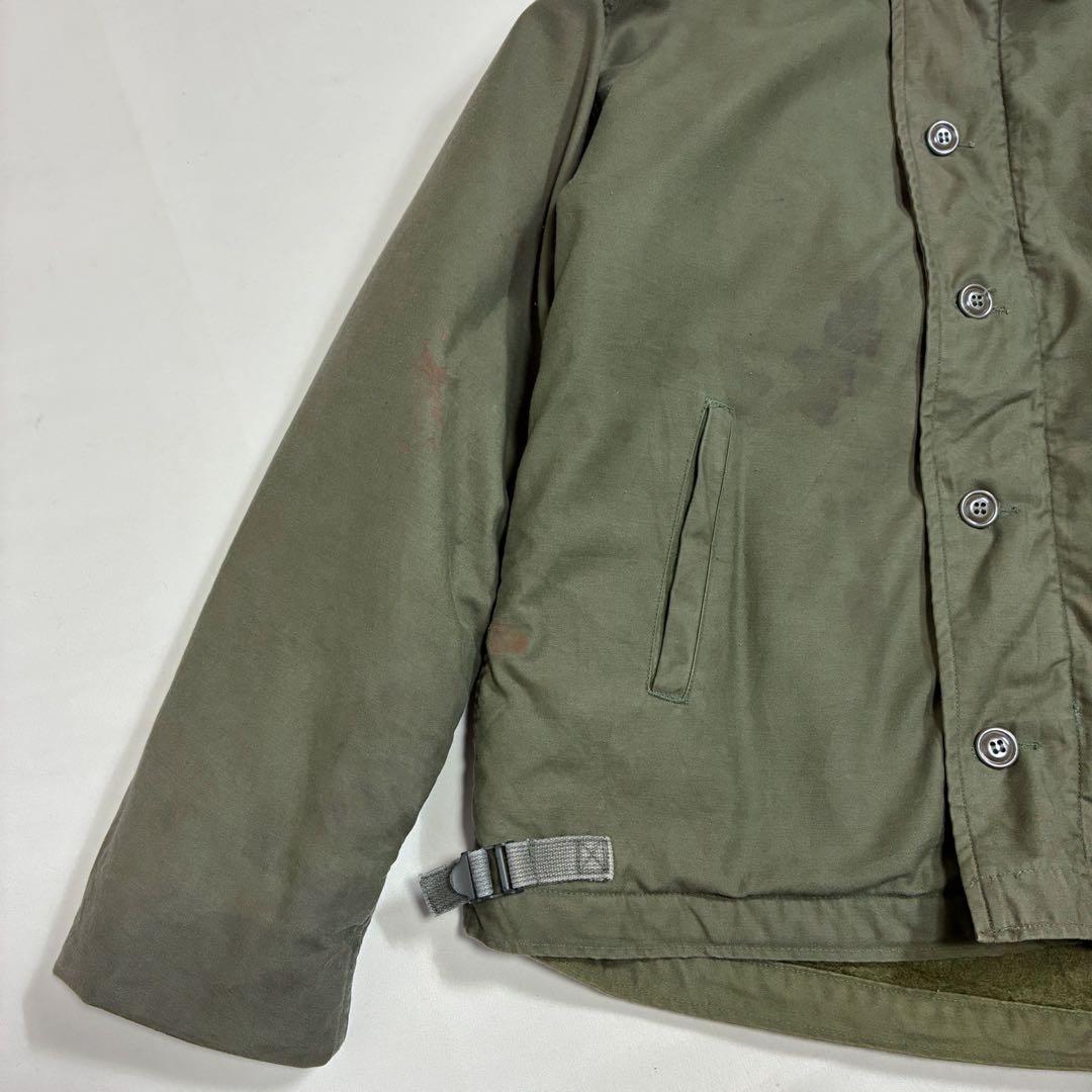 80s 米軍 A-2 希少 ステンシル入り デッキジャケット 42-44 裏ボア