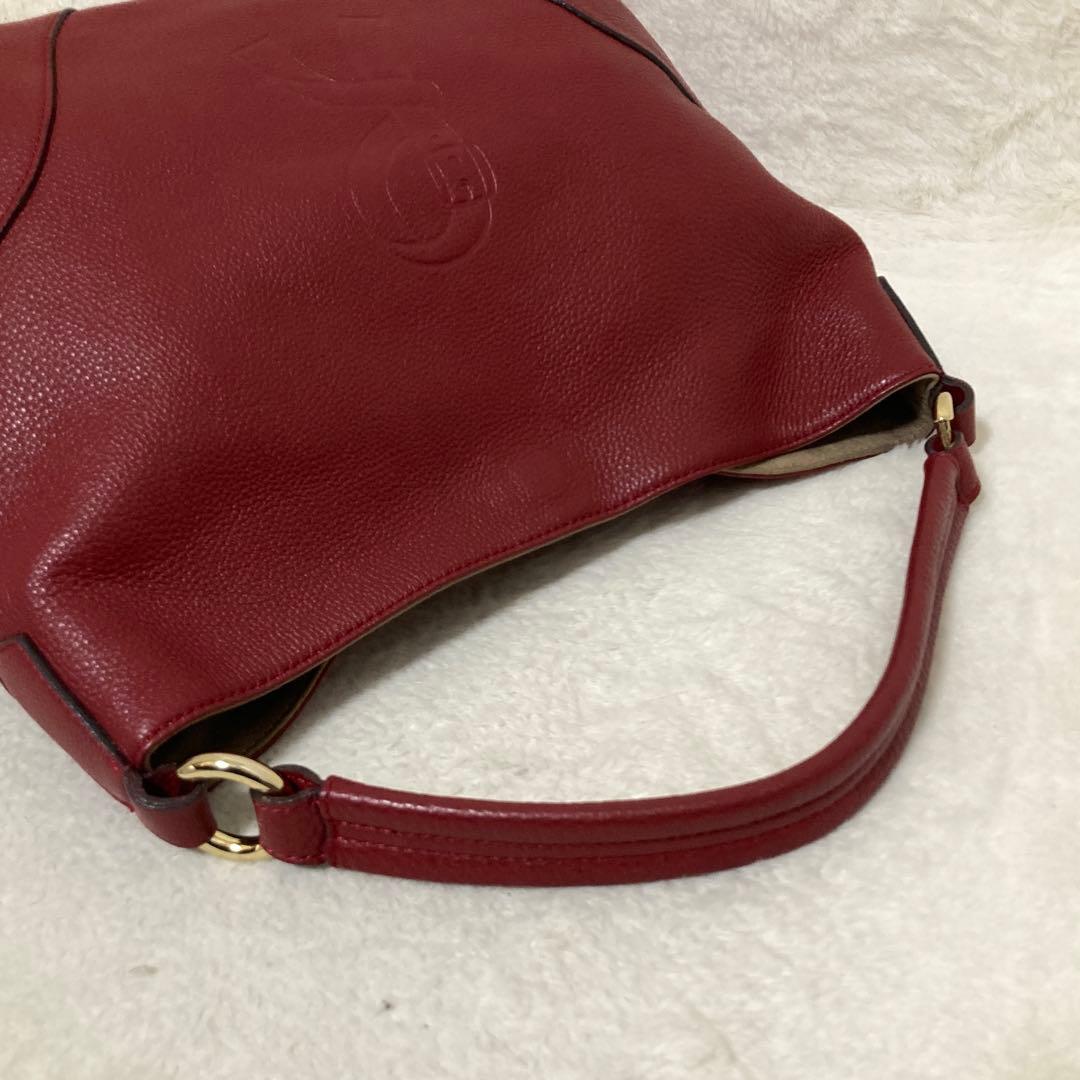 美品 ロベルタディカメリーノ ショルダーバッグ　レーネ レッド ロゴ トート