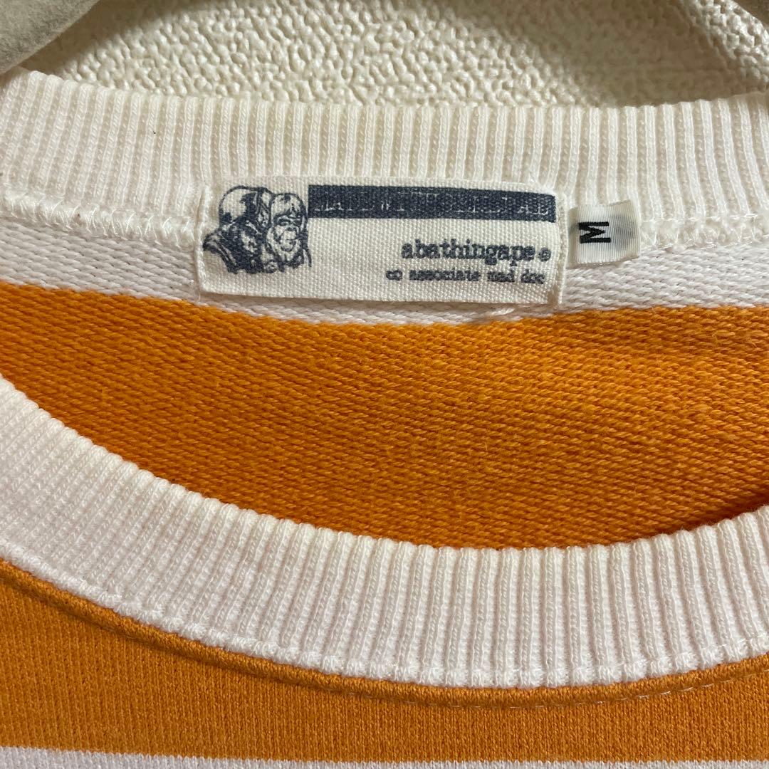 美品　A BATHING APE ボーダー　ロンT 90s 日本製　S Mサイズ
