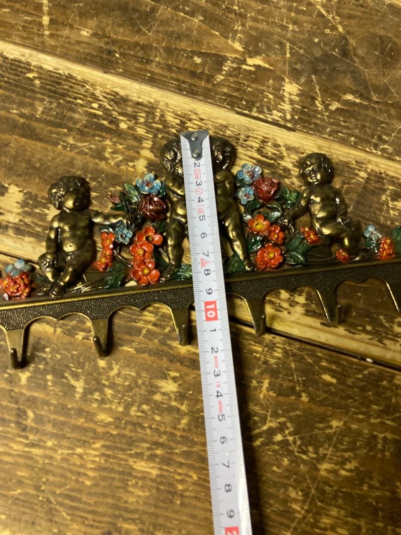 A 壁掛けインテリア　壁掛けミラー　ロココ調　エンジェル　ヨーロピアン　イタリア