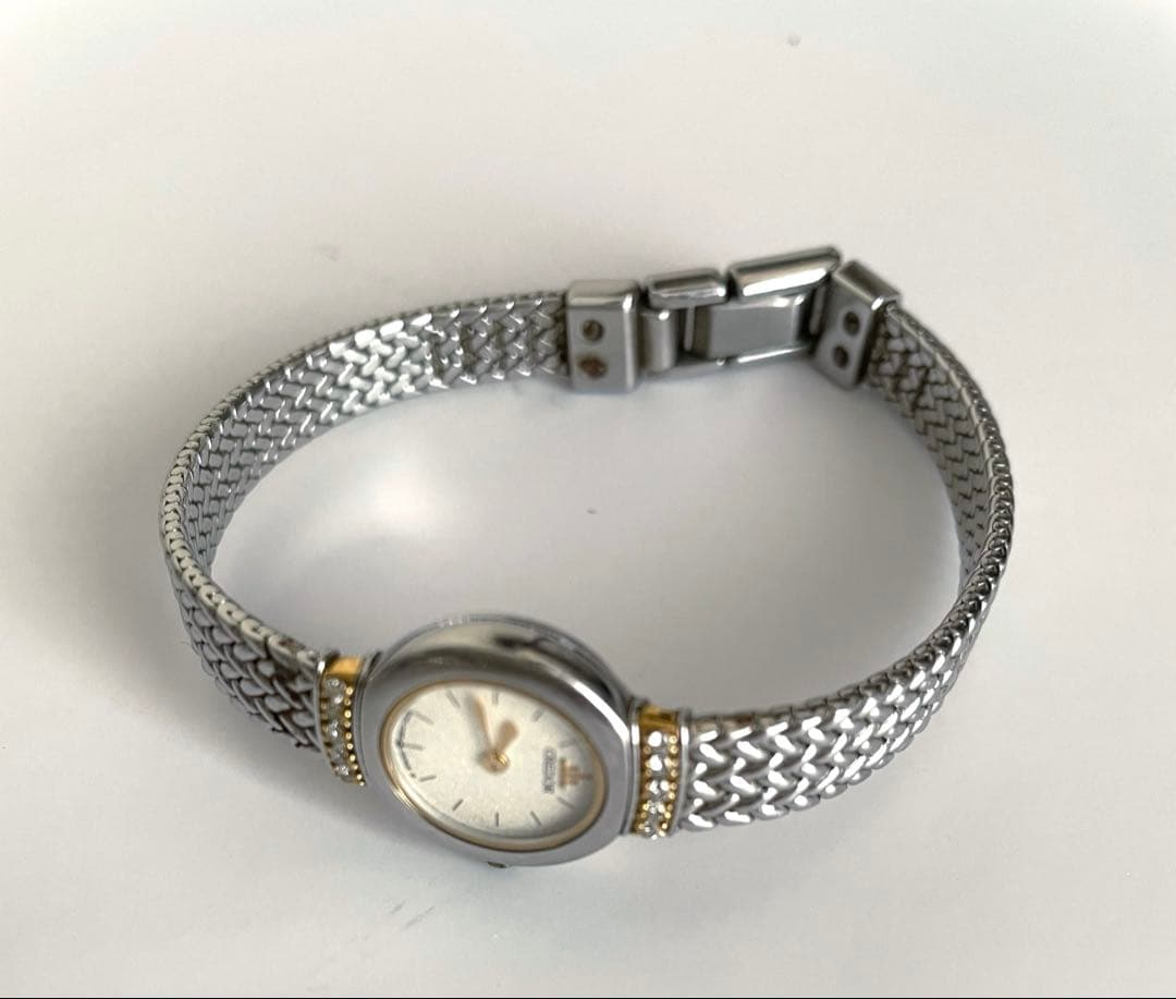 美品】SEIKO セイコー クレドール クォーツ SS/18KT ダイヤモンド