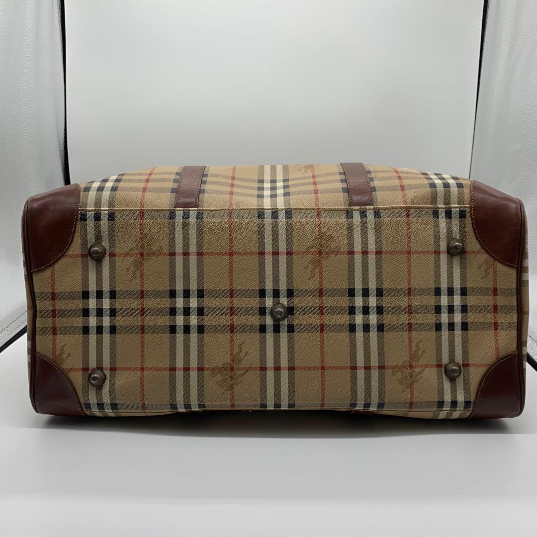 バーバリー ボストンバッグ ノバチェック シャドーホース 2way PVC