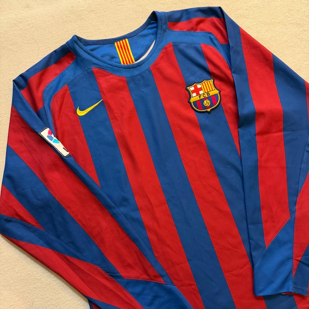 【美品】バルセロナ 05/06 長袖ユニフォーム バルサ ユニフォーム