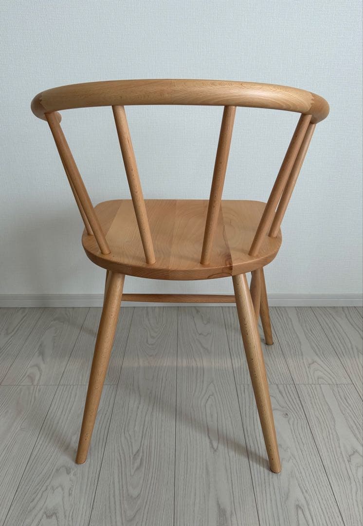 【kanamaru】【4脚中①】 MUJI 無印良品 ブナ材アームチェア