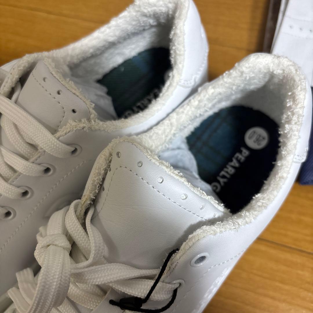 パーリーゲイツ ゴルフシューズ キルトタンローカット　26 白