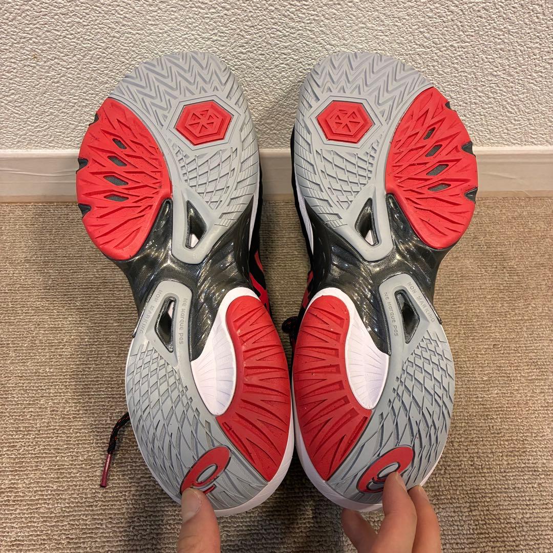 希少‼︎ バレーボール シューズ アシックス メタライズ 黒×赤26.0㎝