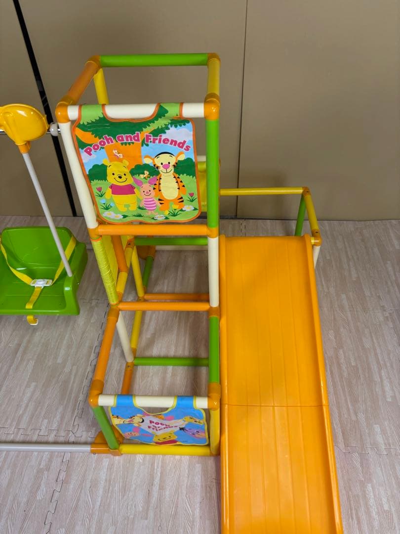 除菌清掃済　☆綺麗☆　くまのプーさん　おりたたみロングスロープキッズパークSP