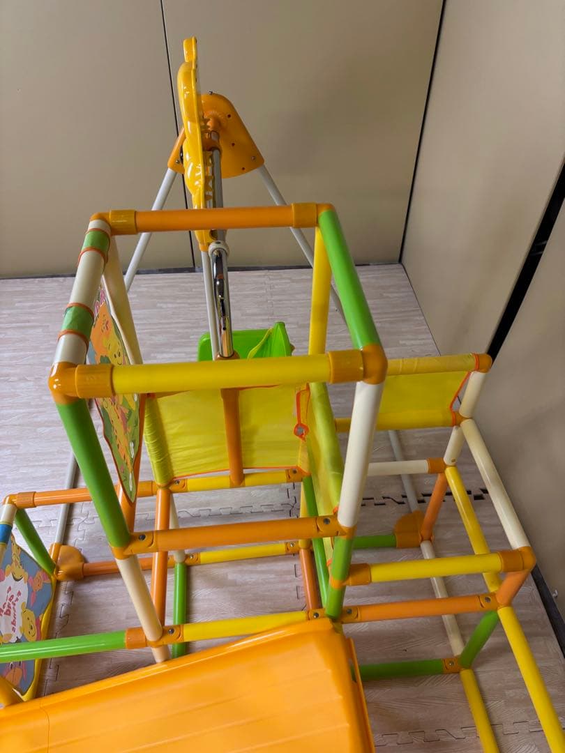 除菌清掃済　☆綺麗☆　くまのプーさん　おりたたみロングスロープキッズパークSP