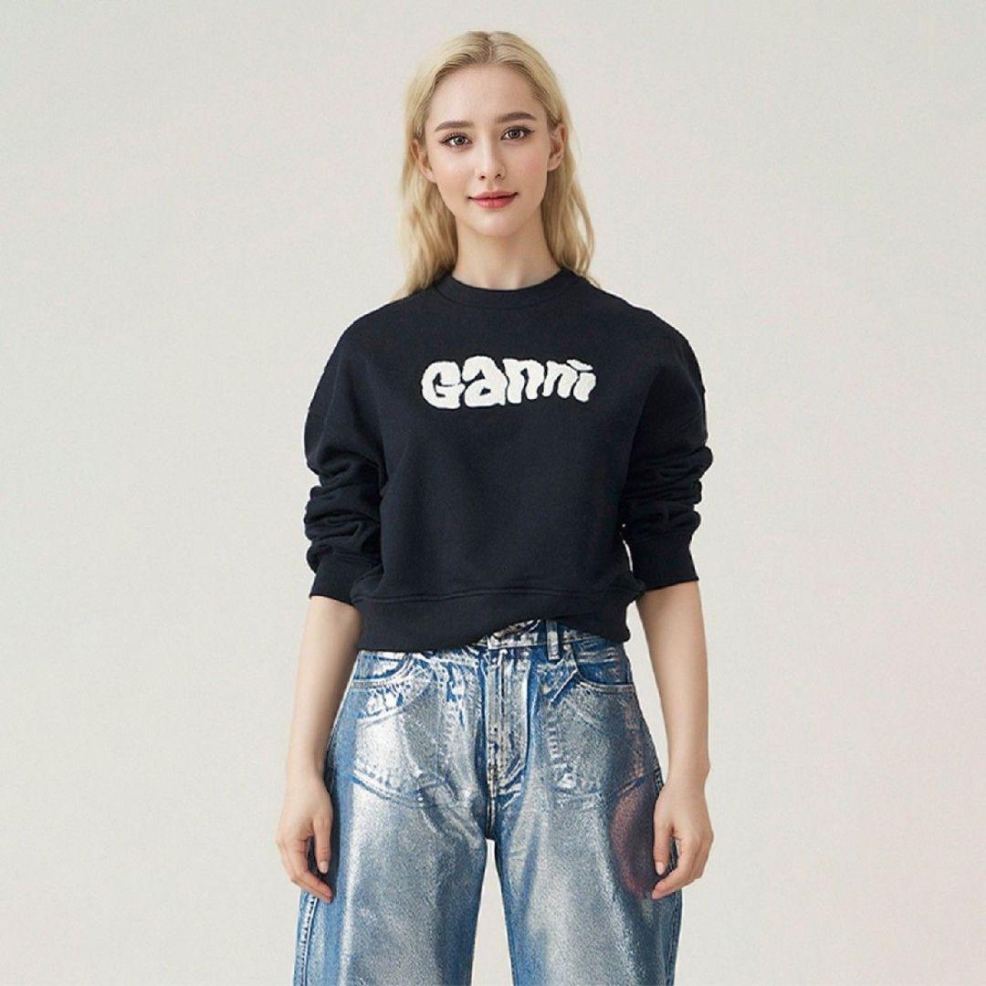 新品 ガニー ganni スウェット 長袖