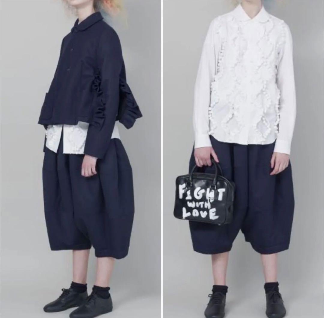 【極美品】COMME des GARCONS ポリエステル　縮絨　パンツ