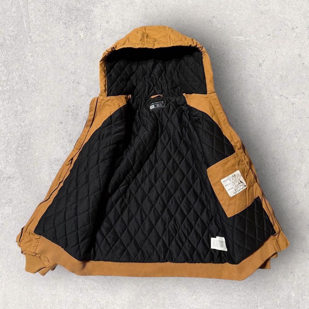 【カーハート】アクティブジャケット　レディースS相当　裏地キルティング　中綿 i