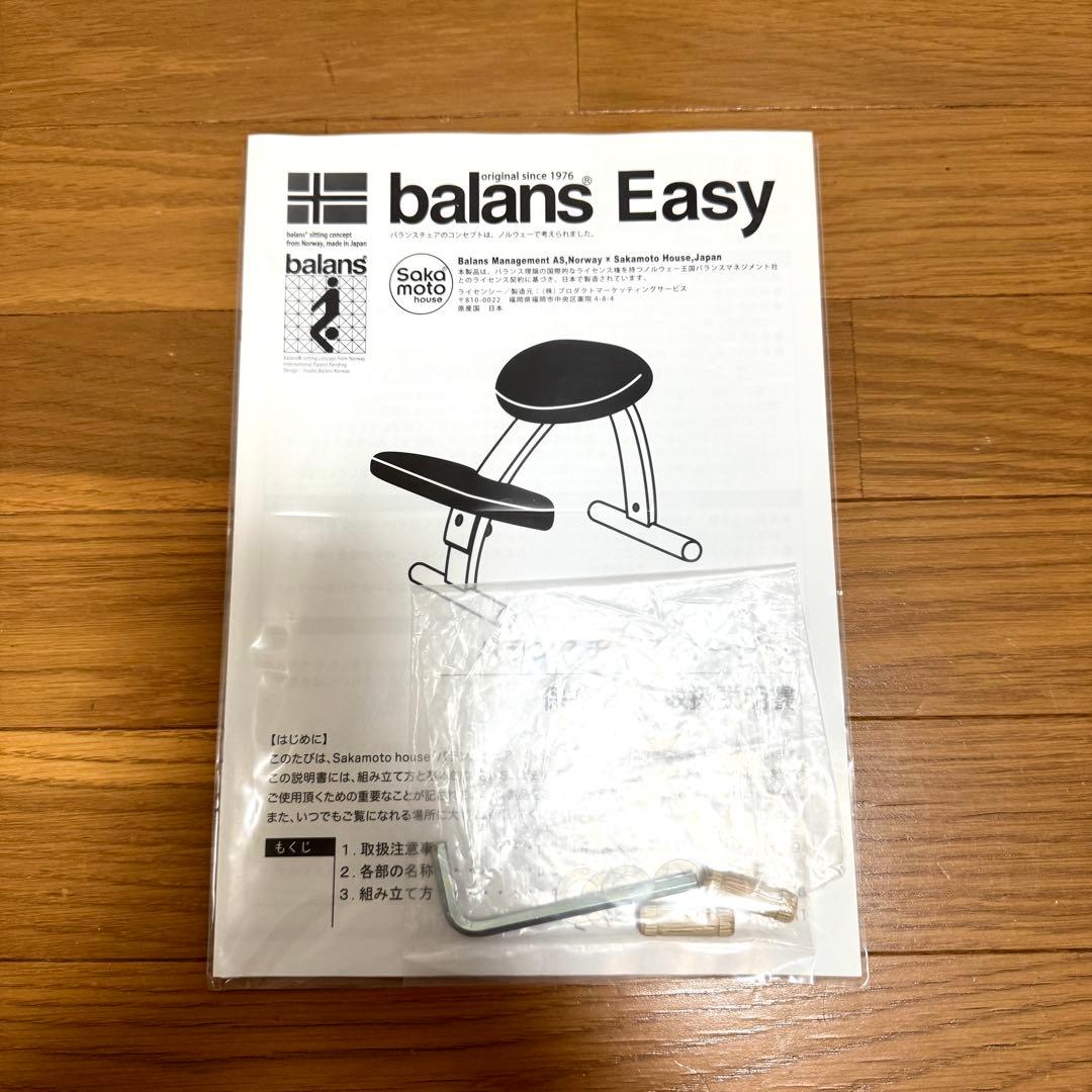 【美品】バランスイージー Rybo リボ社 バランスチェア ネイビー 姿勢改善