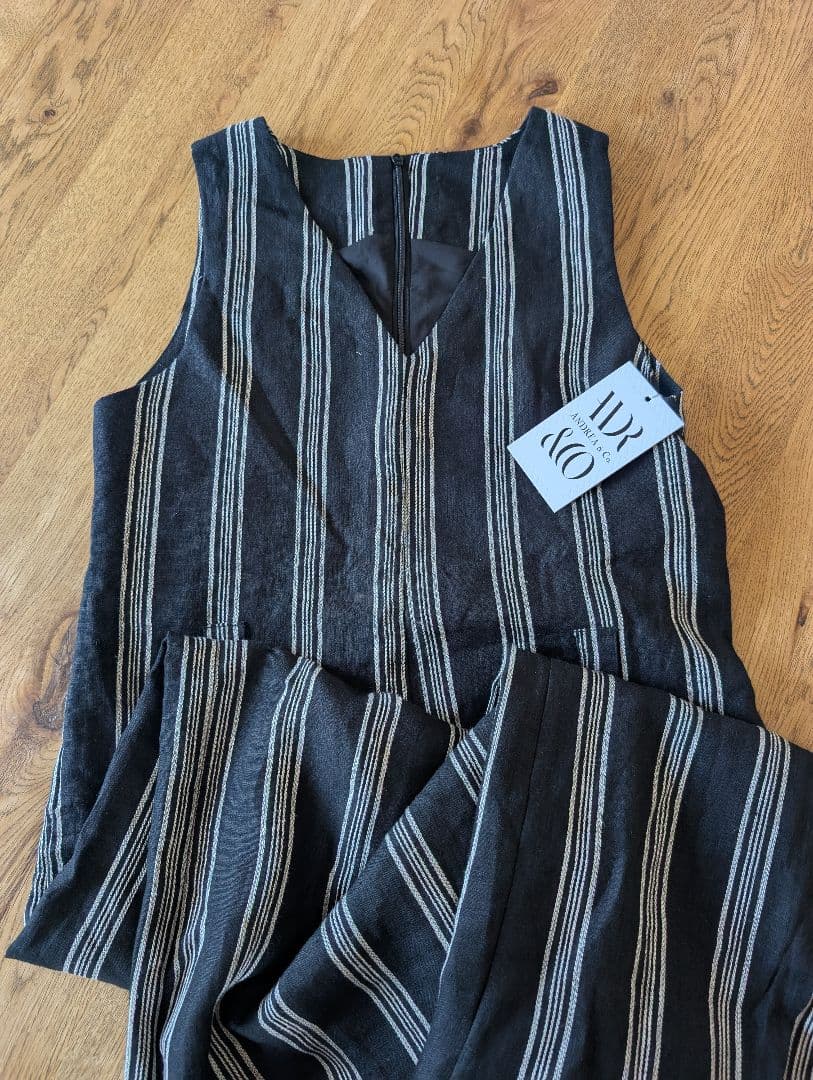 【ANDREA & Co.】 AUBREY オールインワン ブラック ベルト付