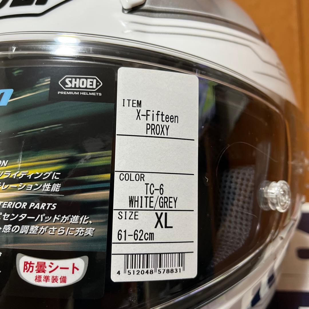 SHOEI X-Fifteen PROXY TC-6【XL】【試着のみ】