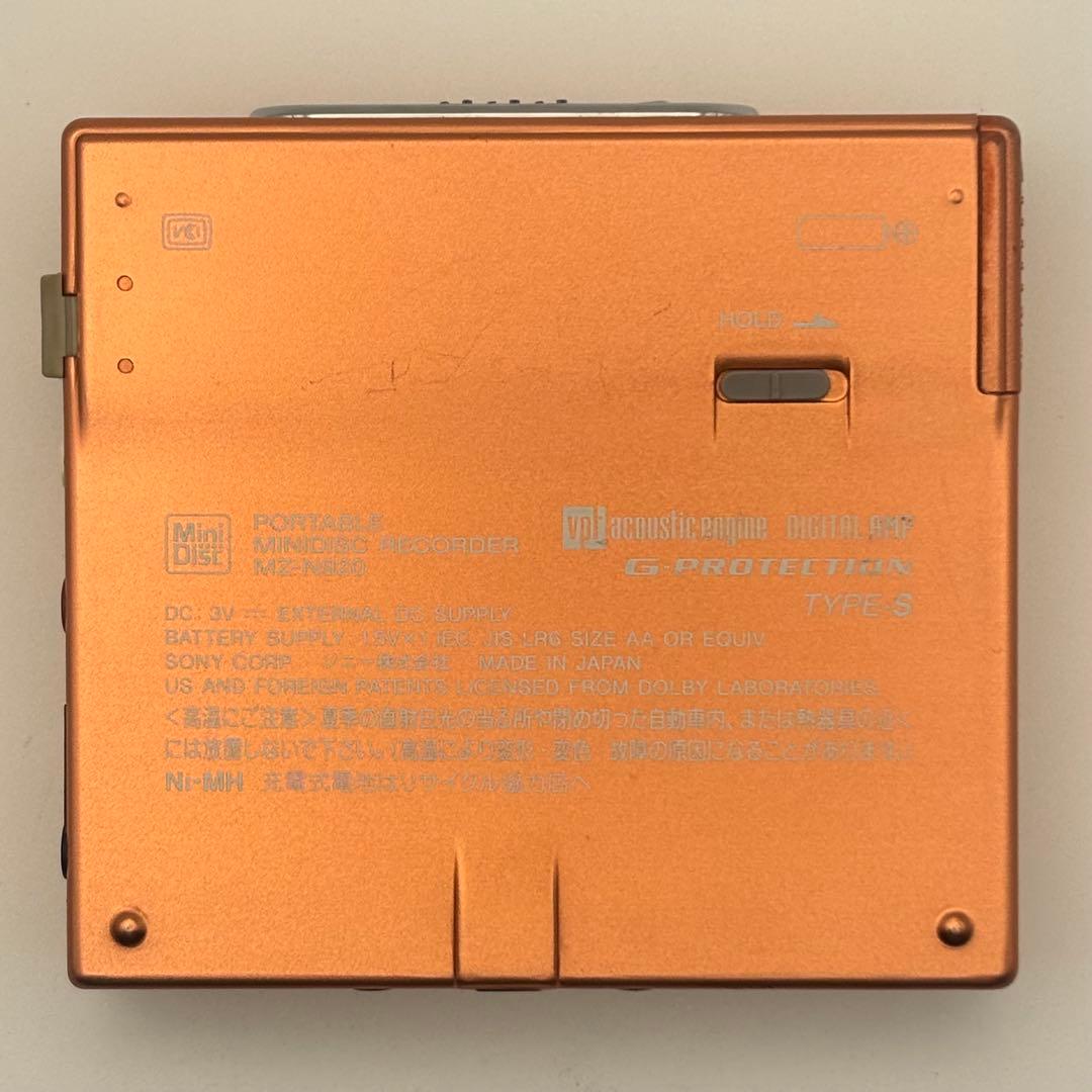 SONY MZ-N920 ソニー MDウォークマン レコーダー オレンジ