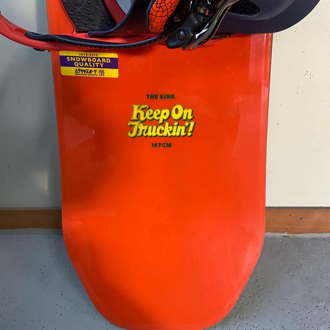 美品⭐️RIDE KINK 147 スノーボード　バインディング　バッグ　セット