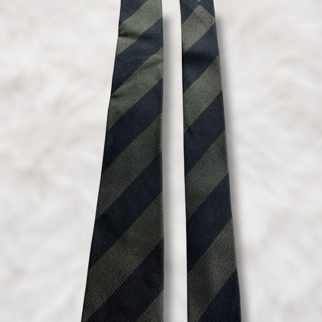 【美品✨】現行 グッチ レジメンタル ナロータイ bee刺繍 ジャガード 暗緑黒