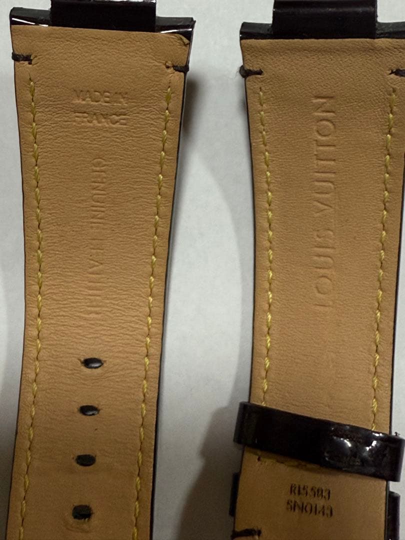 ルイヴィトン タンブール レザーベルト ヴェルニ