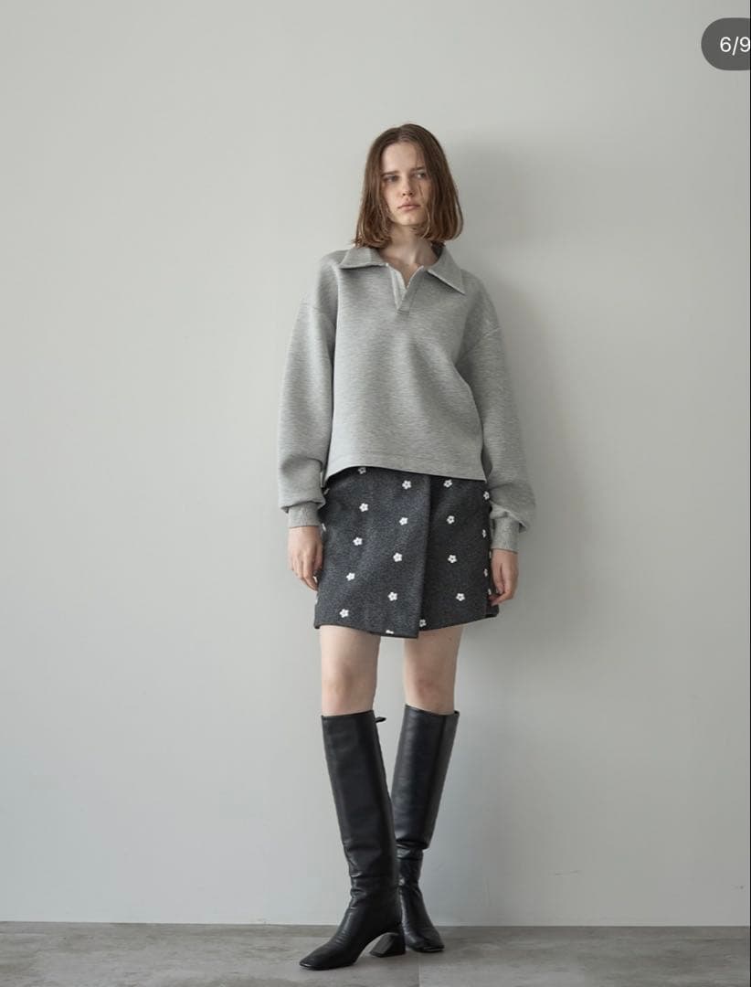 ellie フラワースコート　花柄スカート