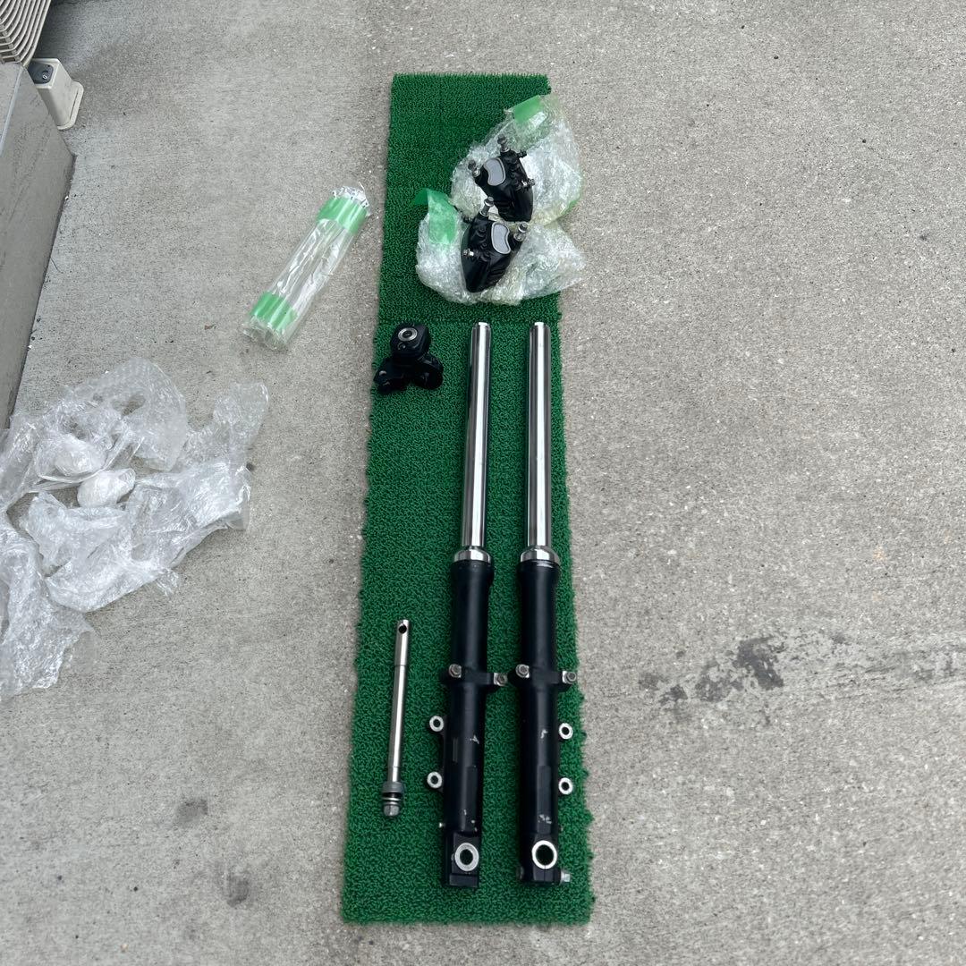 2002年式 ハーレーXL883 純正フロントフォーク ダブルディスク 39mm