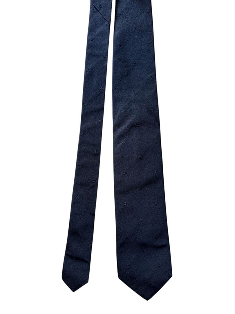 ULTURALE ウルトゥラーレ　セッテピエゲ仕様　ハート刺繍ネクタイ