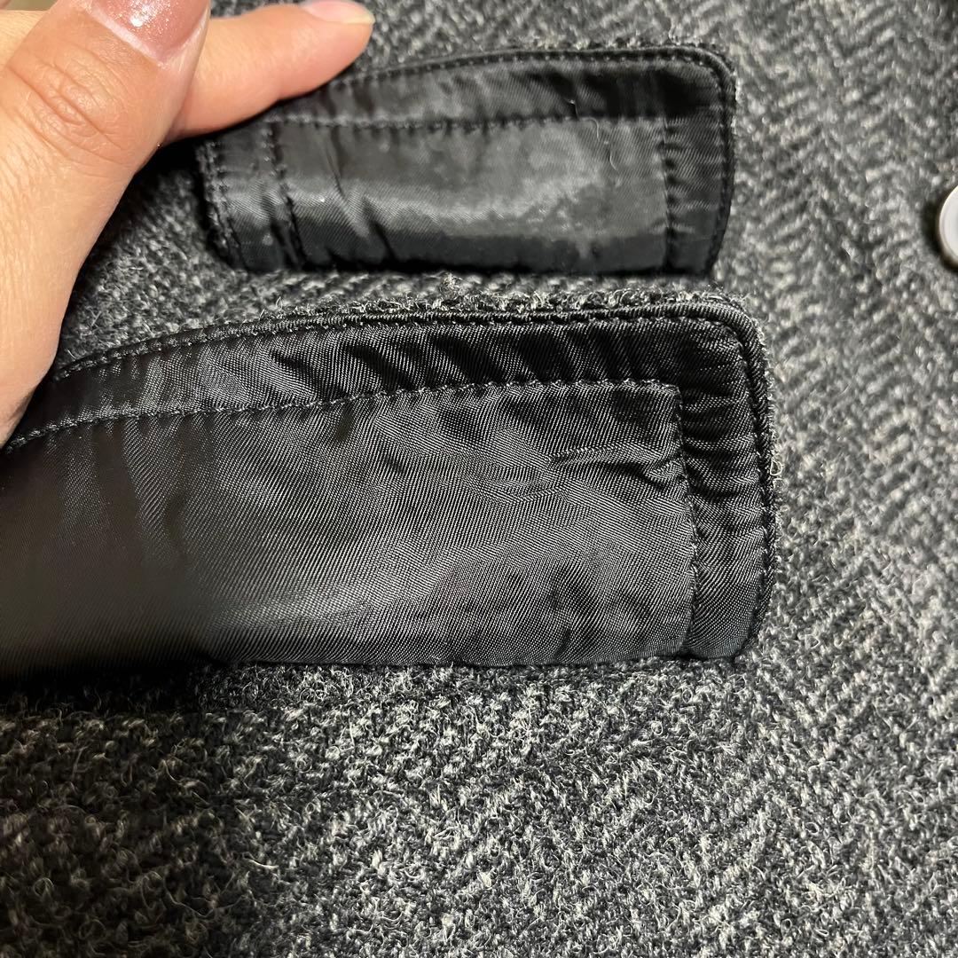 美品 ポロラルフローレンラグビー ロングウールコート グレー 150