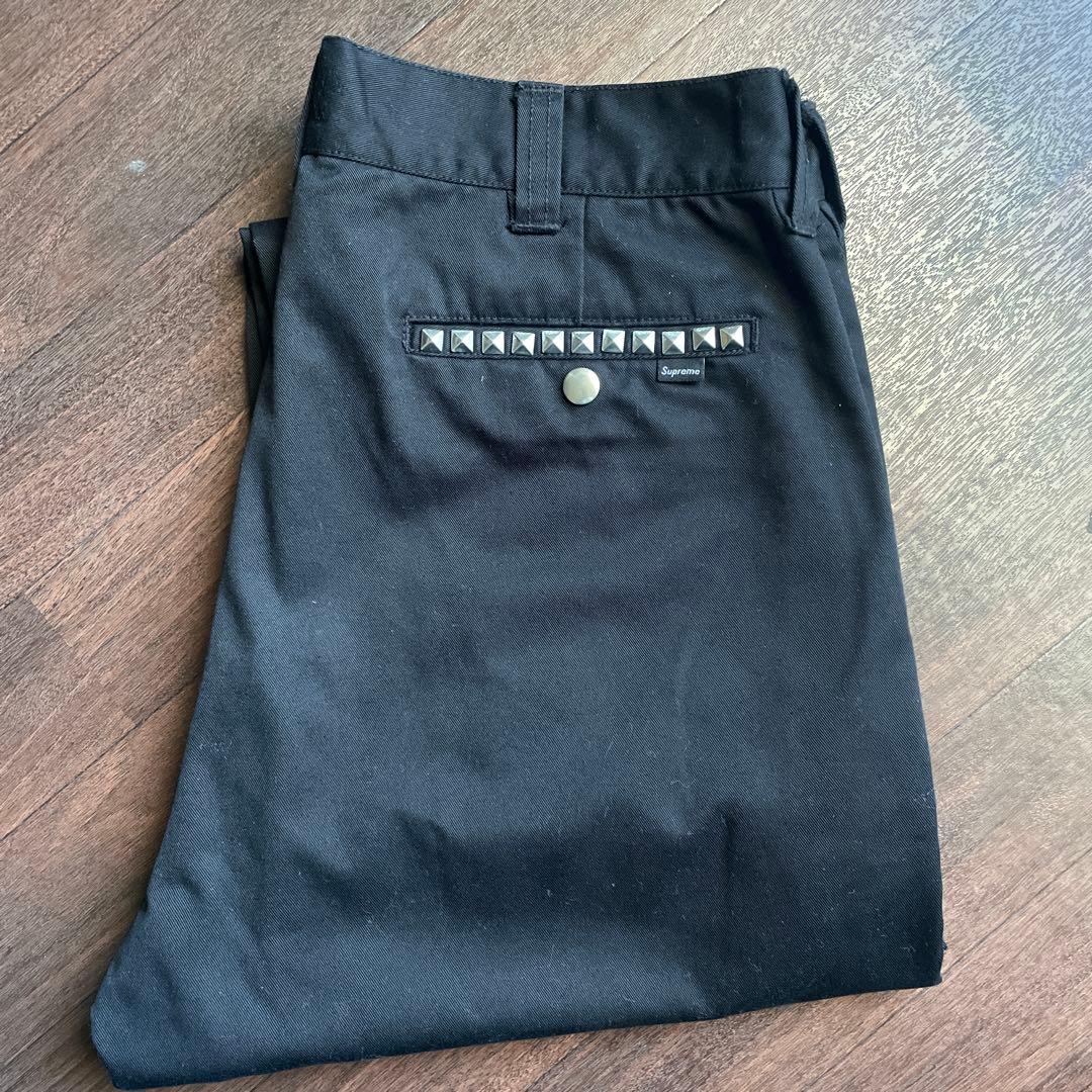 パンツ 32 supreme Studded Work Pant Black