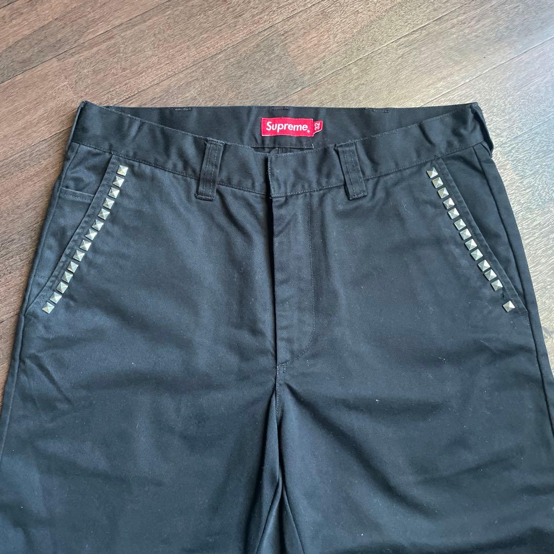 パンツ 32 supreme Studded Work Pant Black