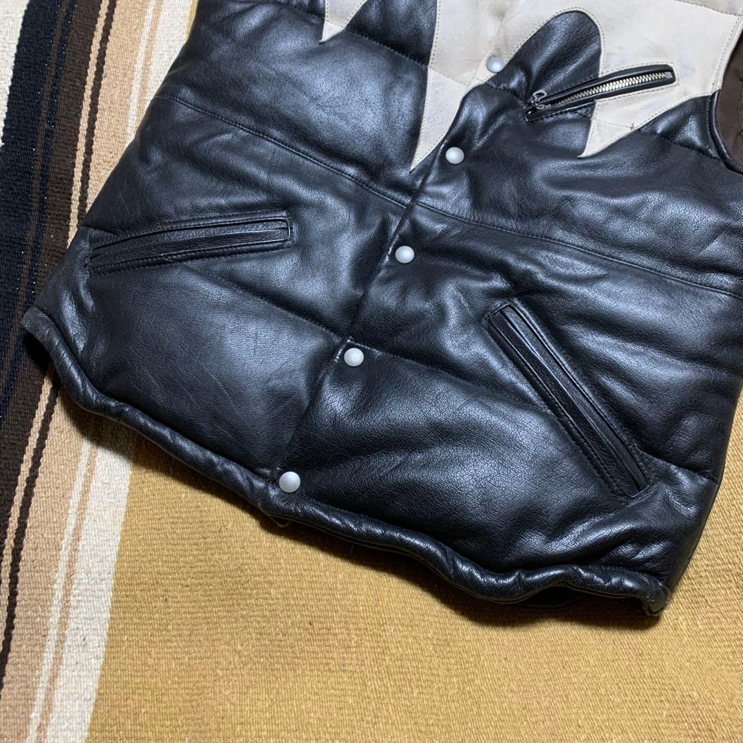 Vin&age レザーダウンベスト type:VLJ5 サイズ38