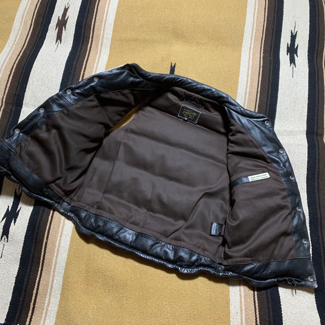 Vin&age レザーダウンベスト type:VLJ5 サイズ38