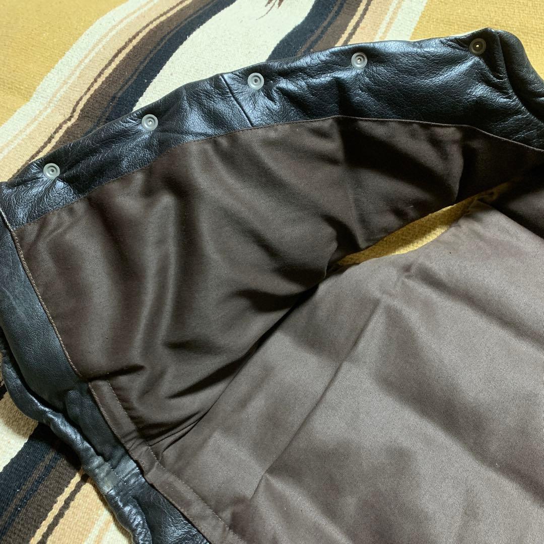 Vin&age レザーダウンベスト type:VLJ5 サイズ38