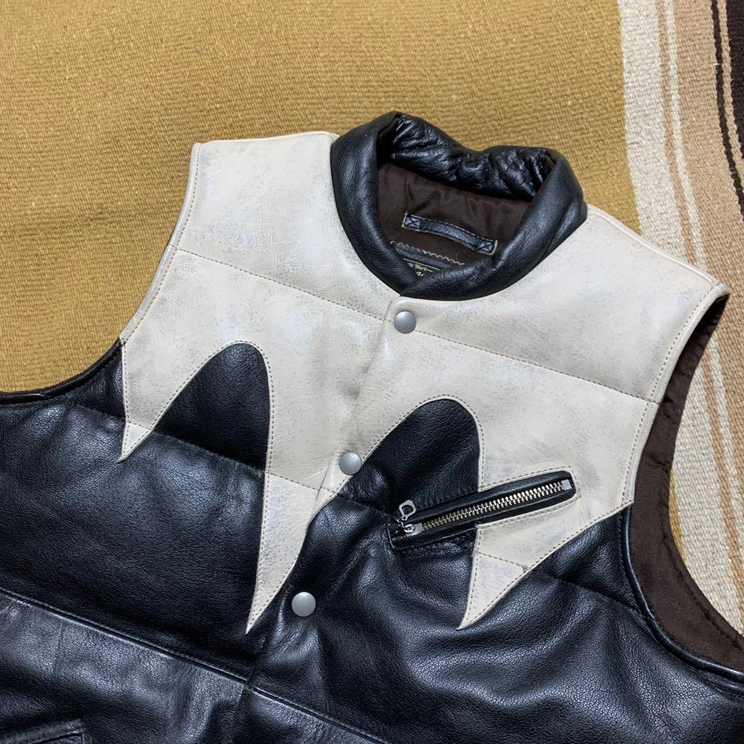 Vin&age レザーダウンベスト type:VLJ5 サイズ38