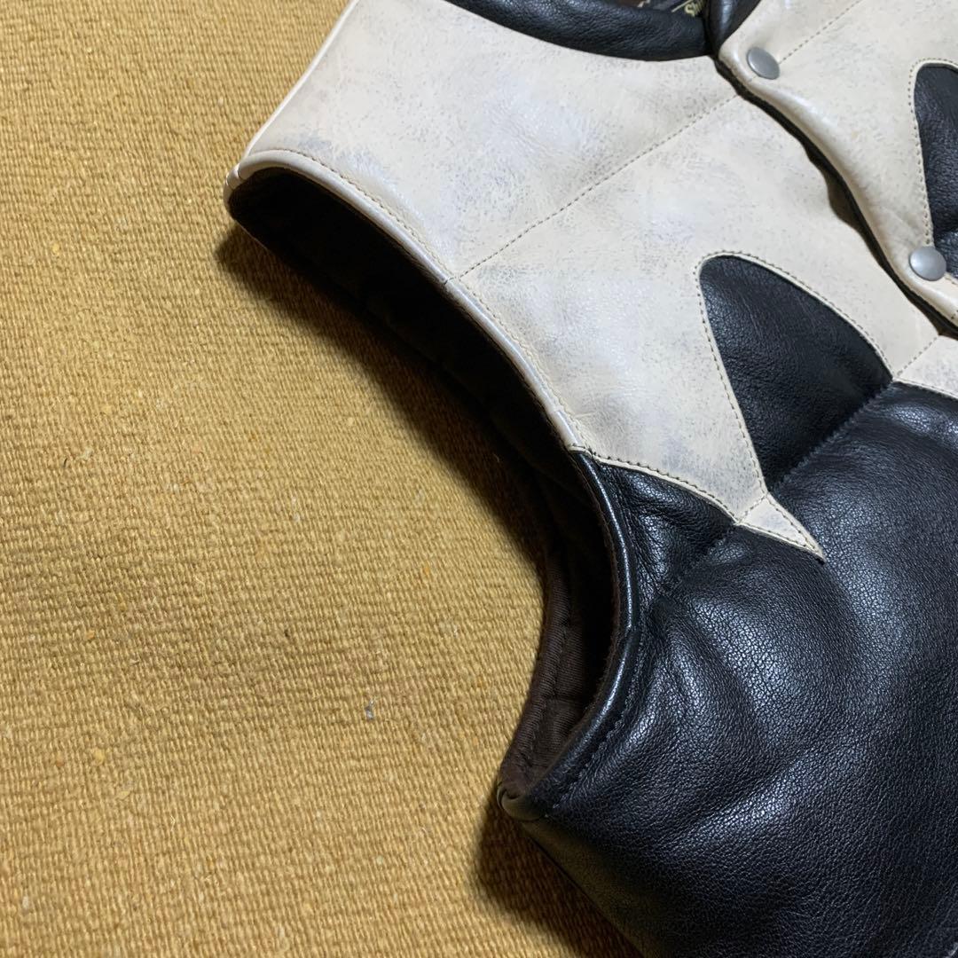 Vin&age レザーダウンベスト type:VLJ5 サイズ38