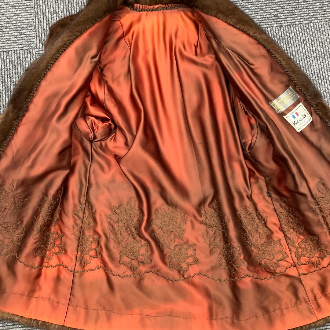 最高級　SAGA MINK サガミンク　ロングファーコート　Y