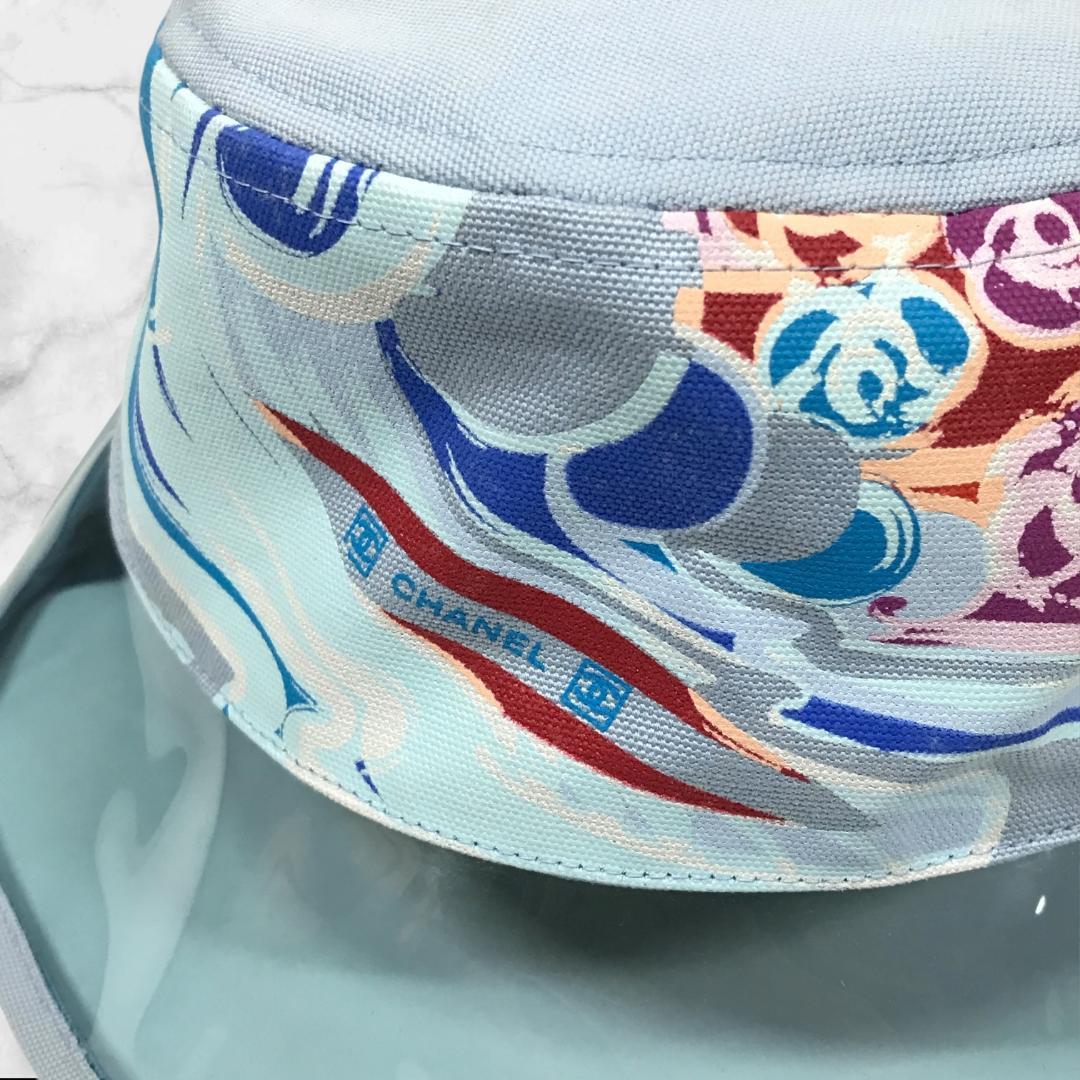 未使用 シャネル CHANEL サーフライン バケットハット 帽子 ハット M