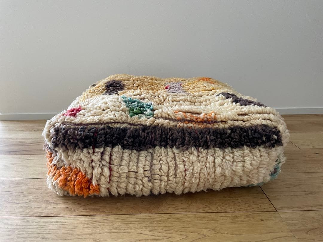 ★未使用 モロッコ プフ pouf アジラル　オットマン クッションラグ