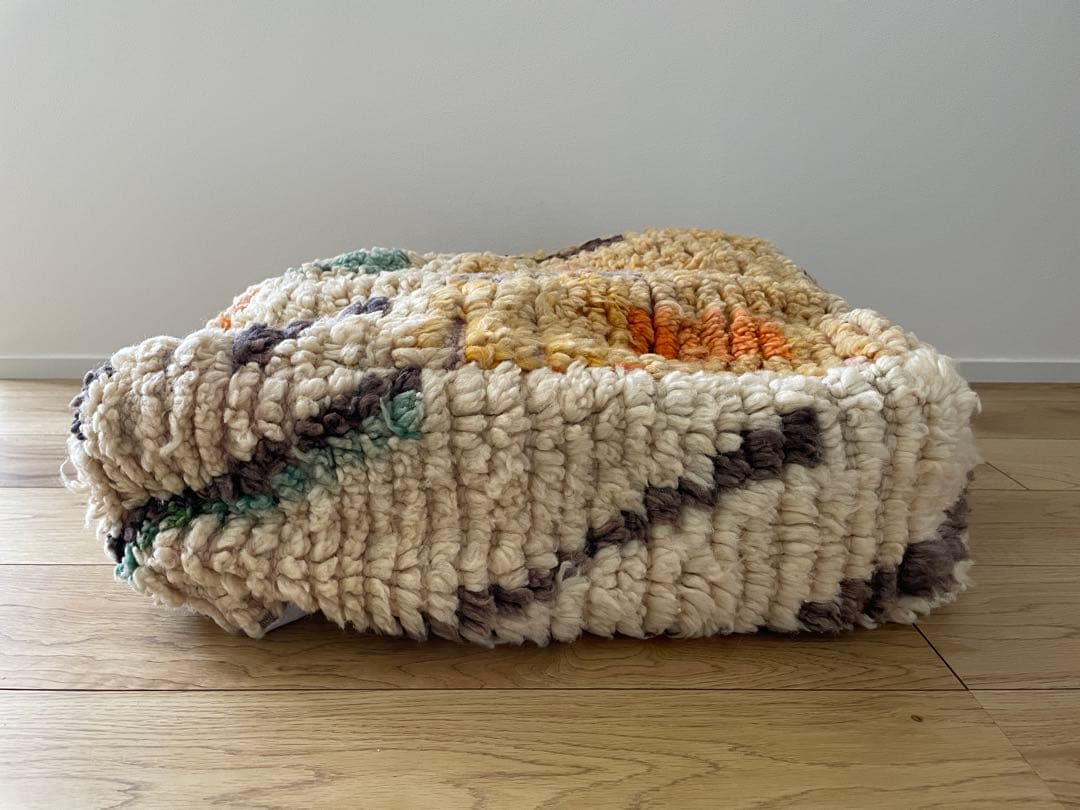 ★未使用 モロッコ プフ pouf アジラル　オットマン クッションラグ