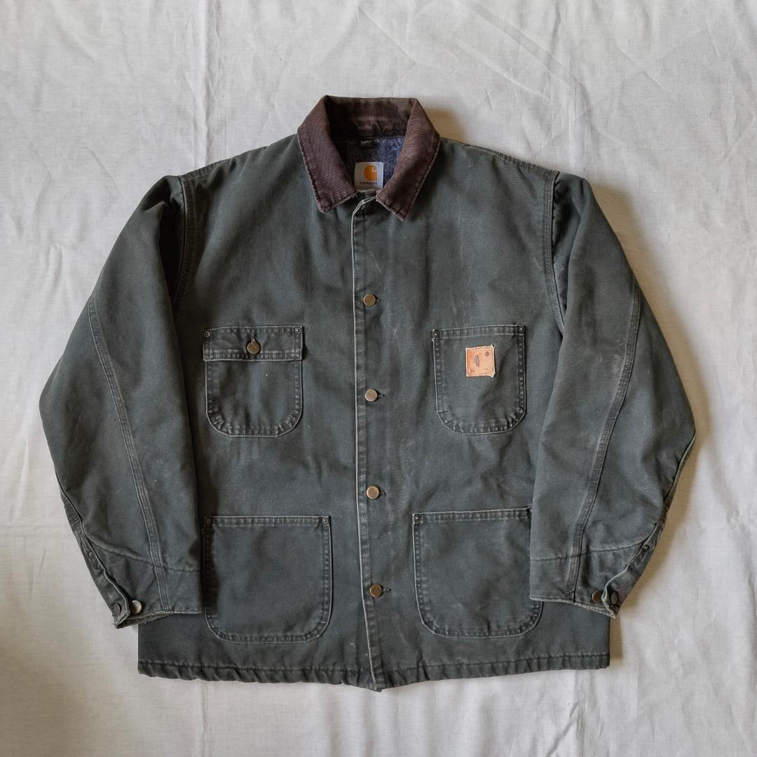90s00s アメリカ製 カーハート チョアコート モス カーキ C02 MOS