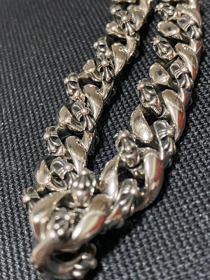 【一点物】ウォレットチェーン　　ファンシー　シルバー　クロス