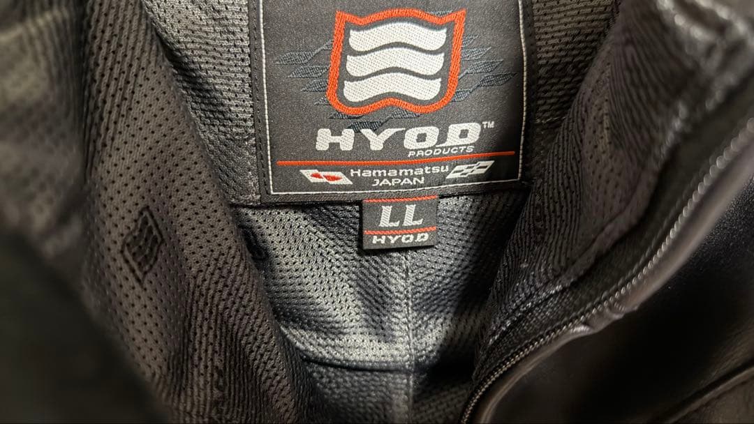 HYOD ブラックレザーパンツ ブーツイン LL