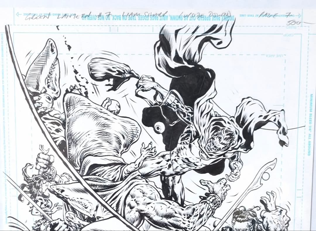 green lantern #7 liam sharp 原画