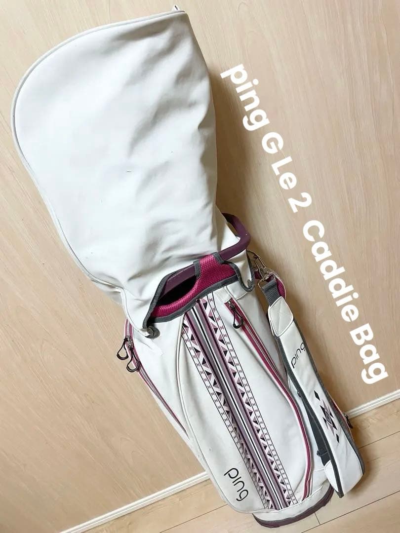 ping G Le キャディバッグ ホワイト/ピンク