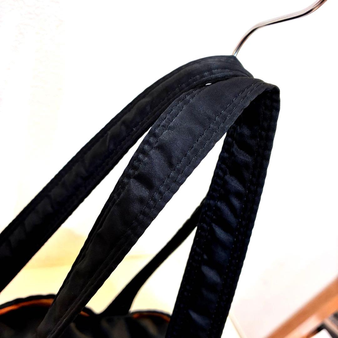 【美品】ポーター タンカー ミニボストンバッグ ドラムバッグ ナイロン ブラック