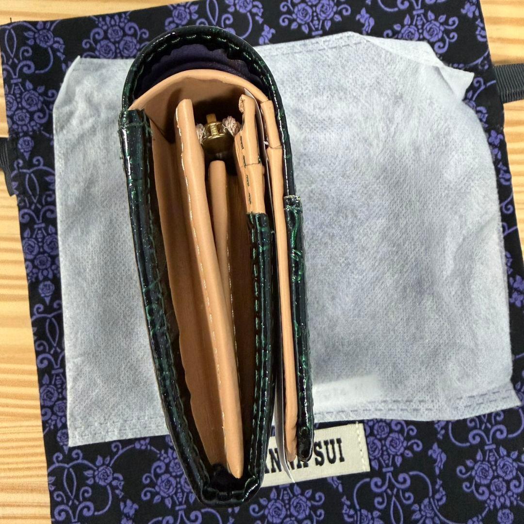 【新品】 アナスイ ルーミー 折り財布 グリーン 正規品