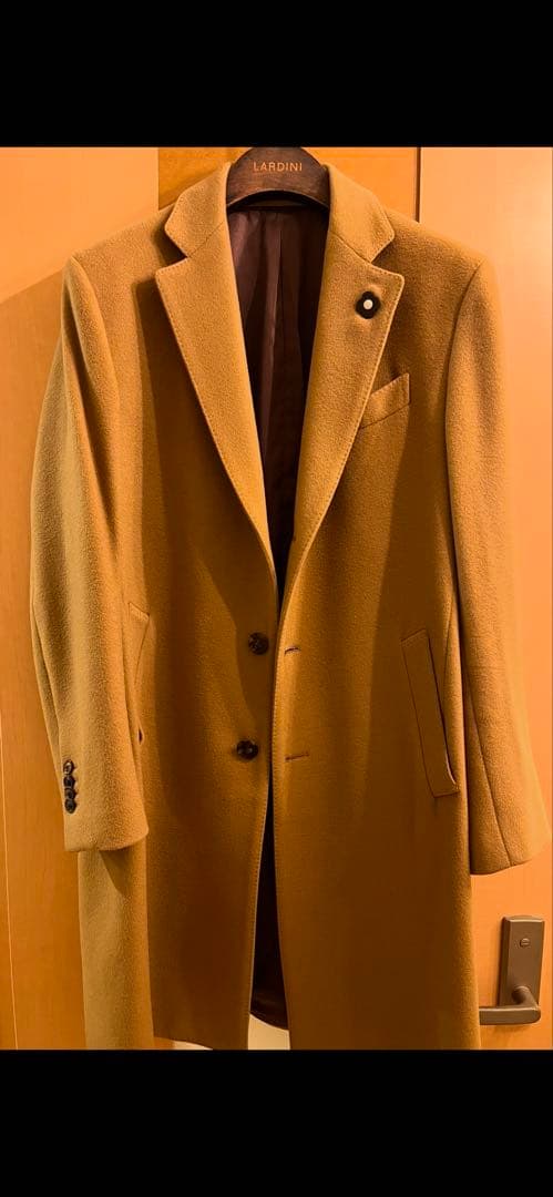 LARDINI CAMELチェスターコート