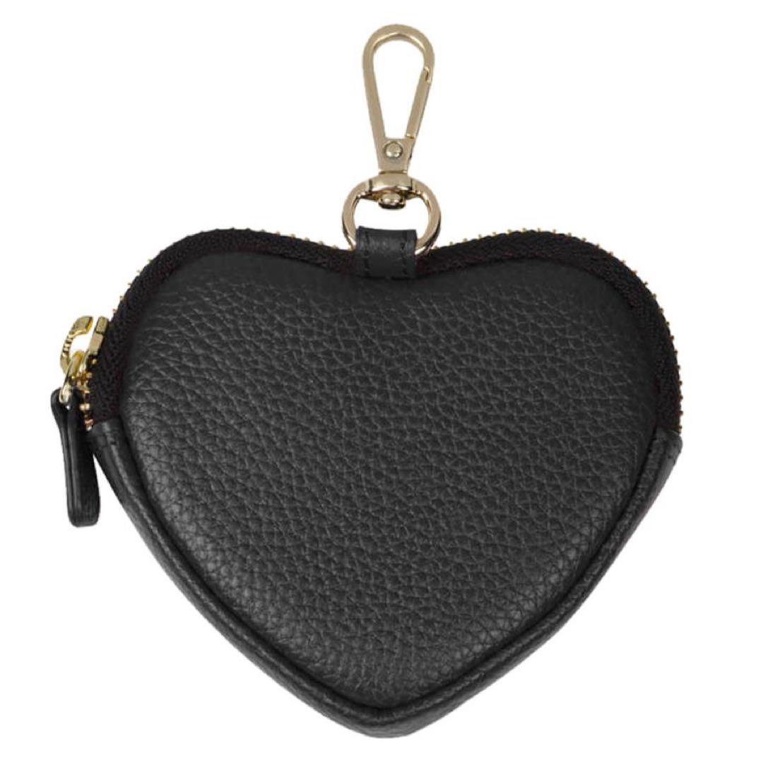 新品未使用…完売品‼️バンドリヤー ミニハート ポーチ ブラックゴールド　袋付き