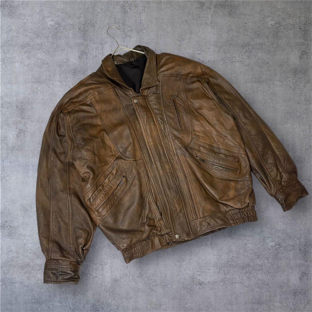 ジャケット・アウター 90s Wrangler A-2 vintage leather jacket
