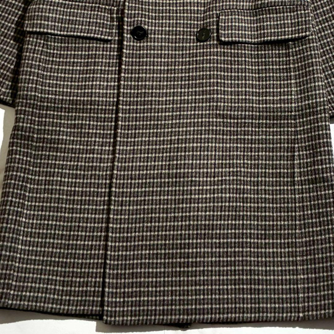 極美品 22AW セオリー カシミヤ混 ダブルチェスターコート ダブルフェイス