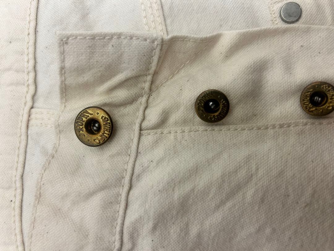 トロフィークロージング　ダブルニー　スタンダード　ホワイト　ダックパンツ