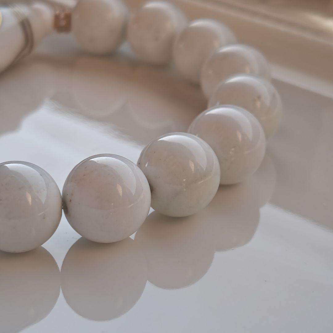 新作　息増懐天珠　ホワイトアラシャン